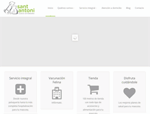 Tablet Screenshot of clinicasantantoni.com